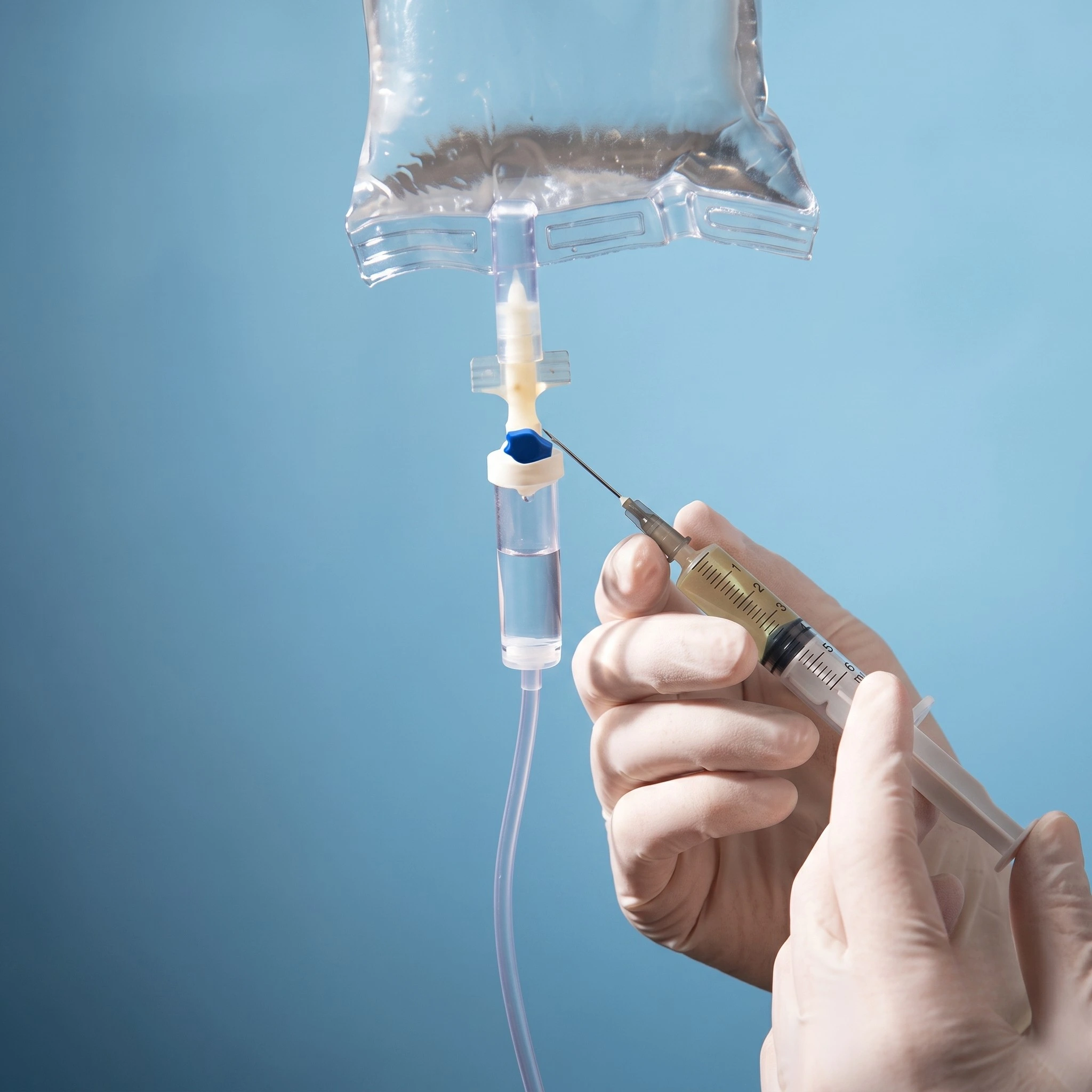 Regenerative IV nutrient infusion prepared and administered at Brockwell Healthcare in Dubai