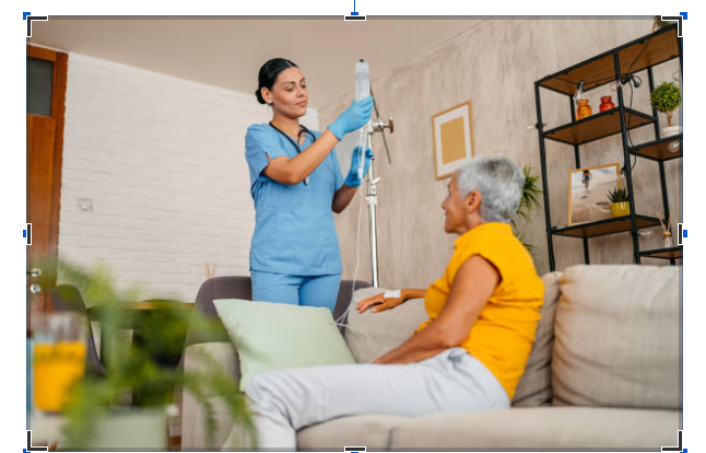 Healthcare professional preparing longevity IV infusion